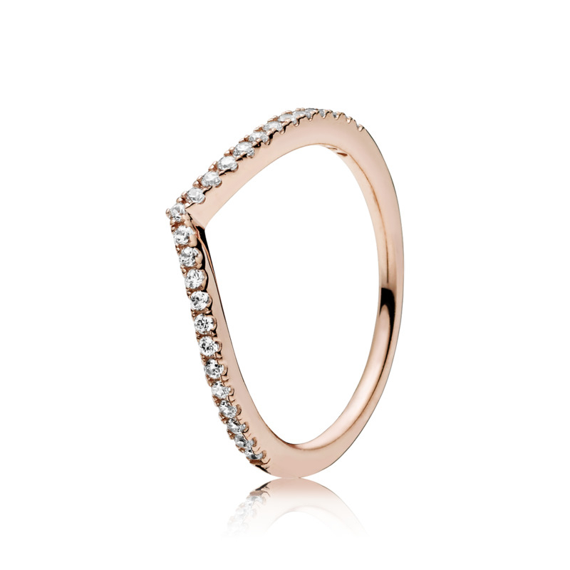 Sparkling Wishbone Ring - PandoraShop Online