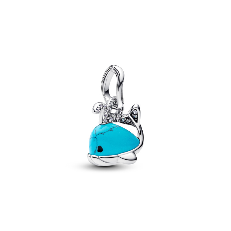 Turquoise-coloured Whale Dangle Charm - PandoraShop Online