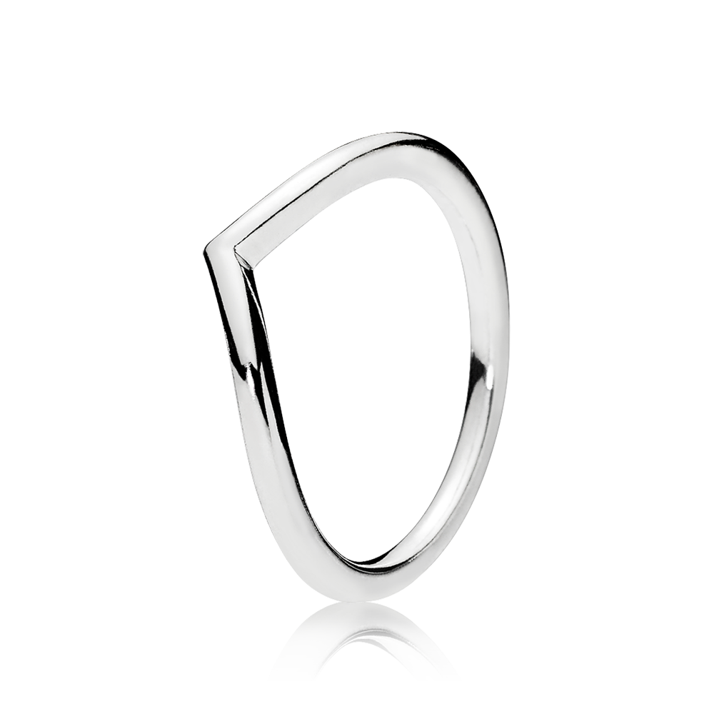 Polished Wishbone Ring