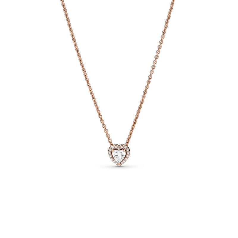 Sparkling Heart Collier Necklace