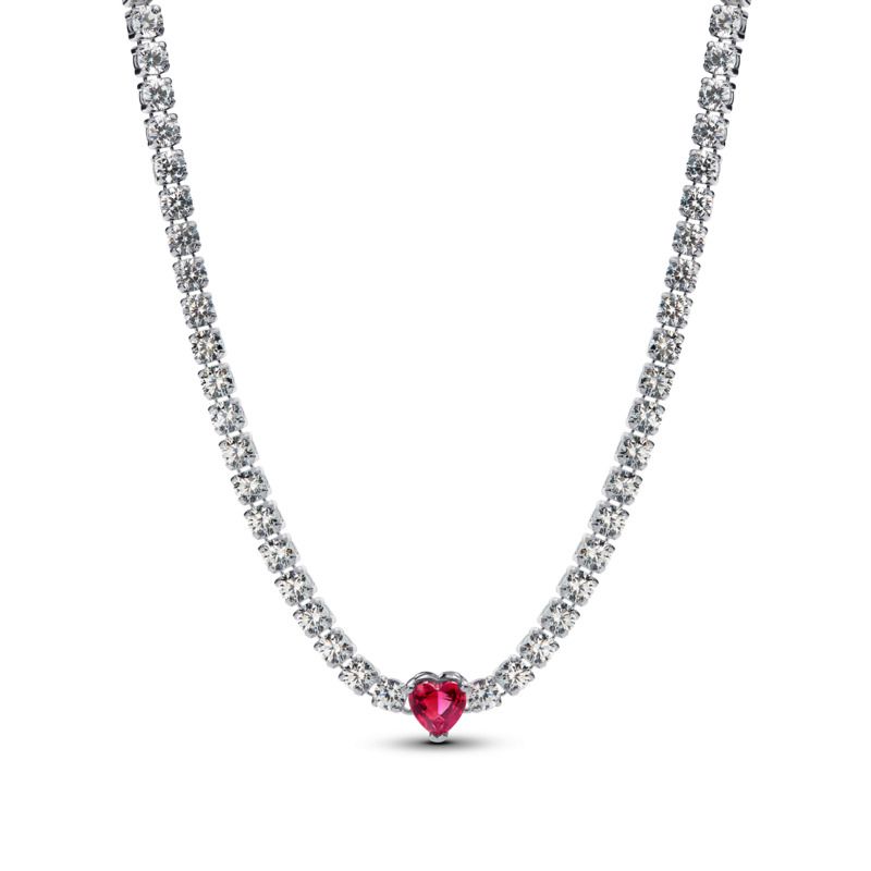 Halo Heart Pendant Choker