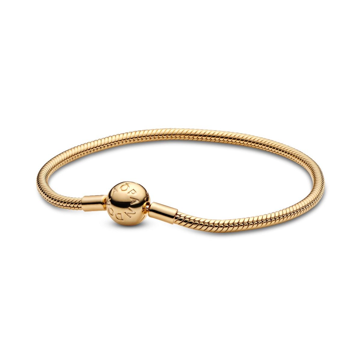 Moments Snake Chain Bracelet 14k Gold-plated