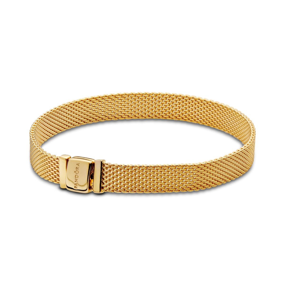 Pandora Reflexions Mesh Bracelet 14k gold-plated