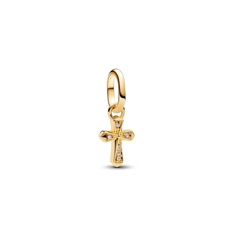 Sparkling Cross Mini Dangle Charm