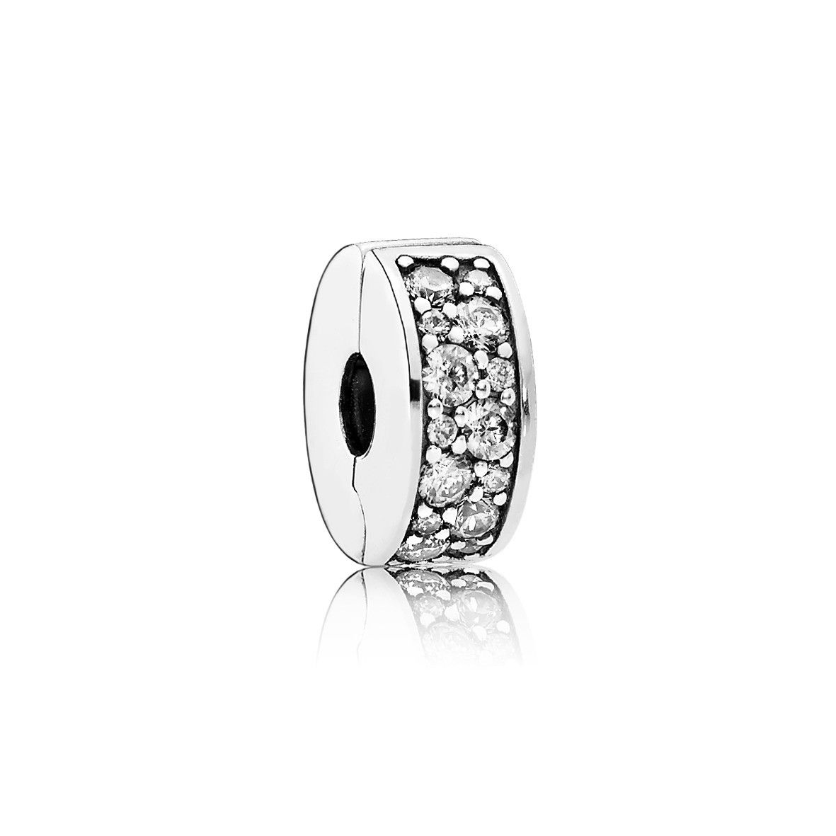 Clear Pavè Clip Charm
