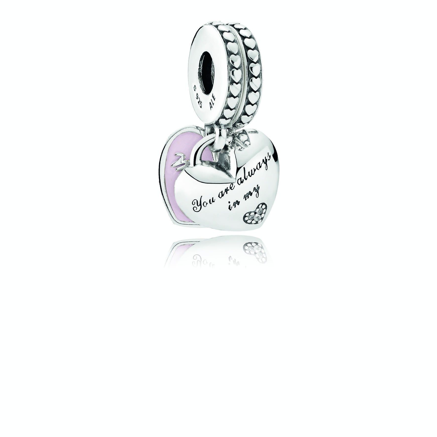 Mother & Daughter Hearts Dangle Charm