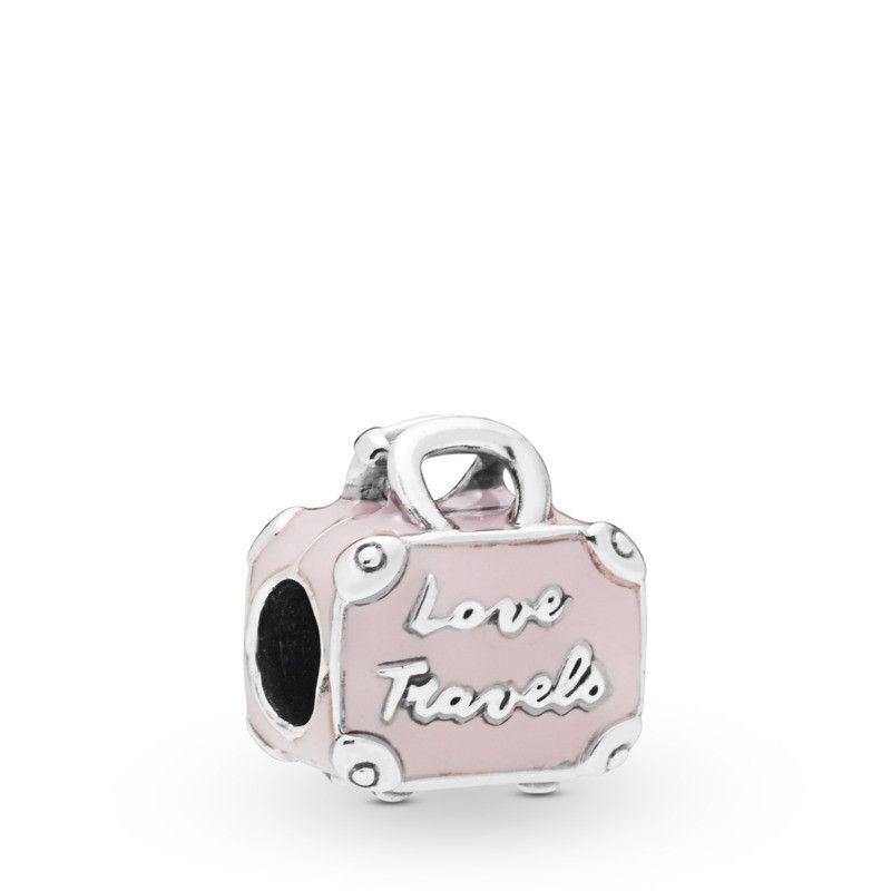 Pink Travel Bag Charm