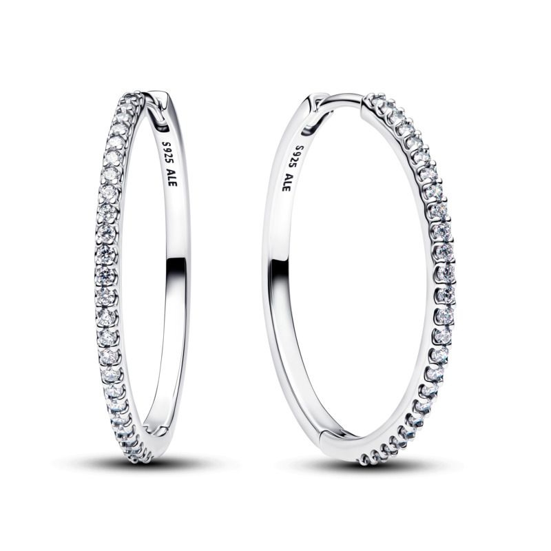 Sparkling Hoop Earrings