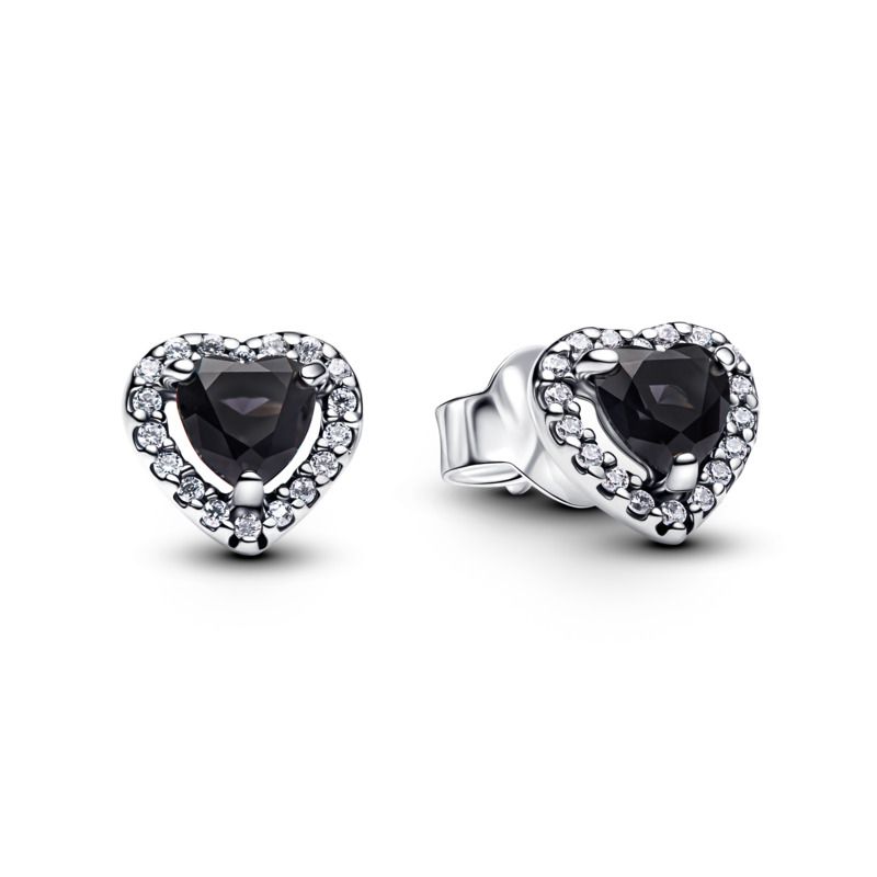  Elevated Heart Stud Earrings