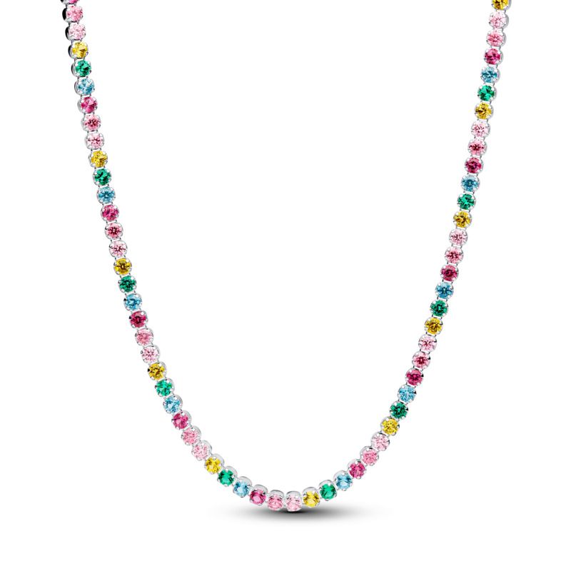 Rainbow Tennis Necklace