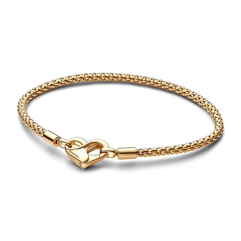 Pandora Moments Studded Chain Bracelet in 14k Gold-plated