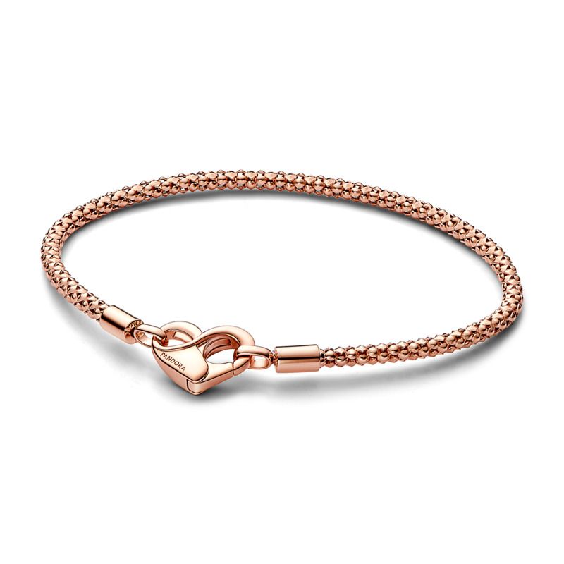 Pandora Moments Studded Chain Bracelet in 14k Rose Gold-plated