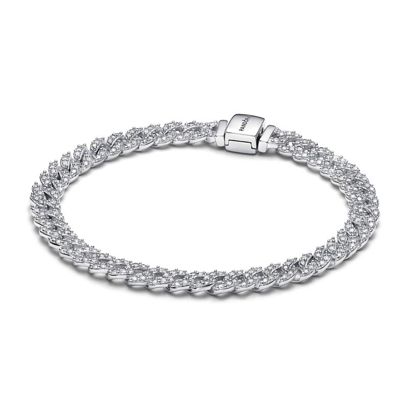 Pandora Timeless Pavè Cuban Chain Bracelet