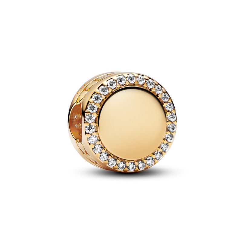 Sparkling Button Charm