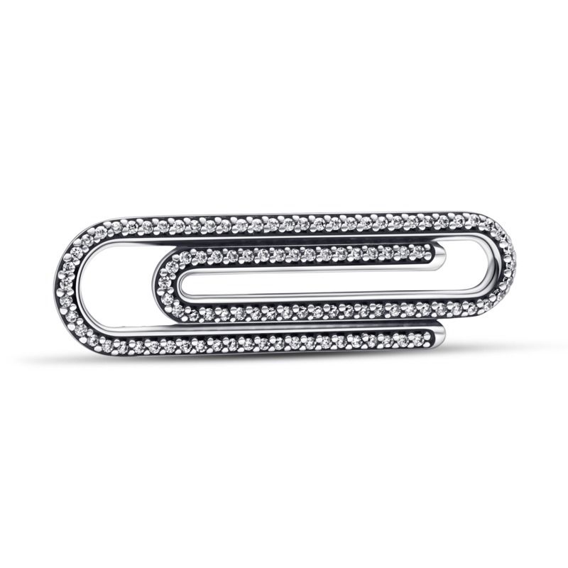 Pandora ME Pavé Paperclip Styling Link