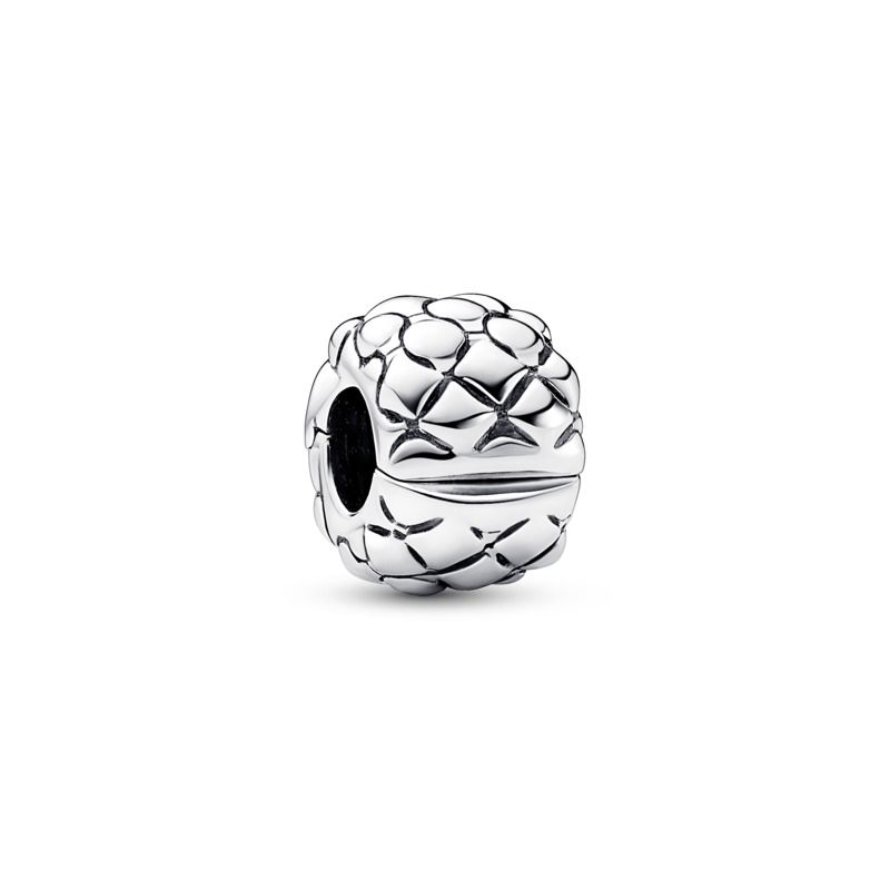 Studded Clip Sterling Silver Charm