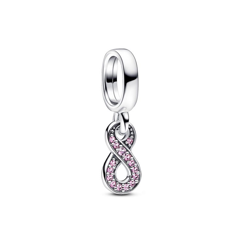 Sparkling Infinity Dangle Charm