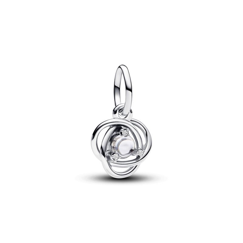 Clear Eternity Circle Dangle Charm