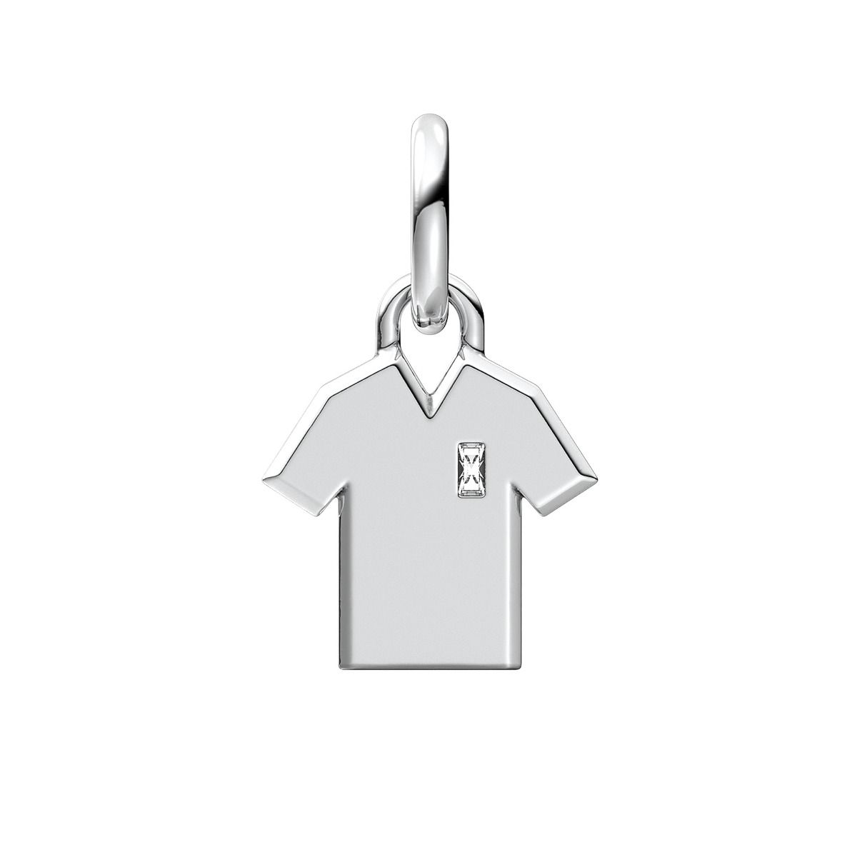 Engravable Soccer Shirt Dangle Charm