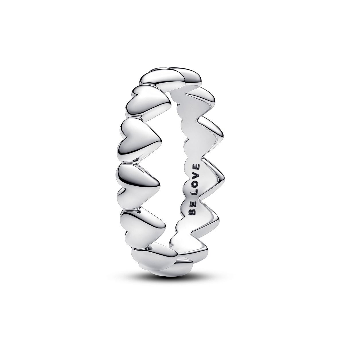 Row of Hearts  Ring