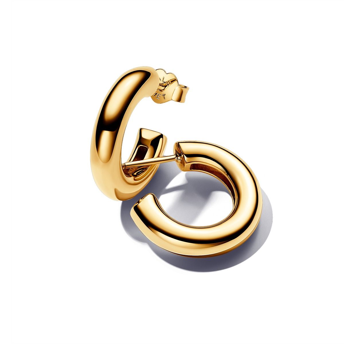 Round Open Hoop  Earrings