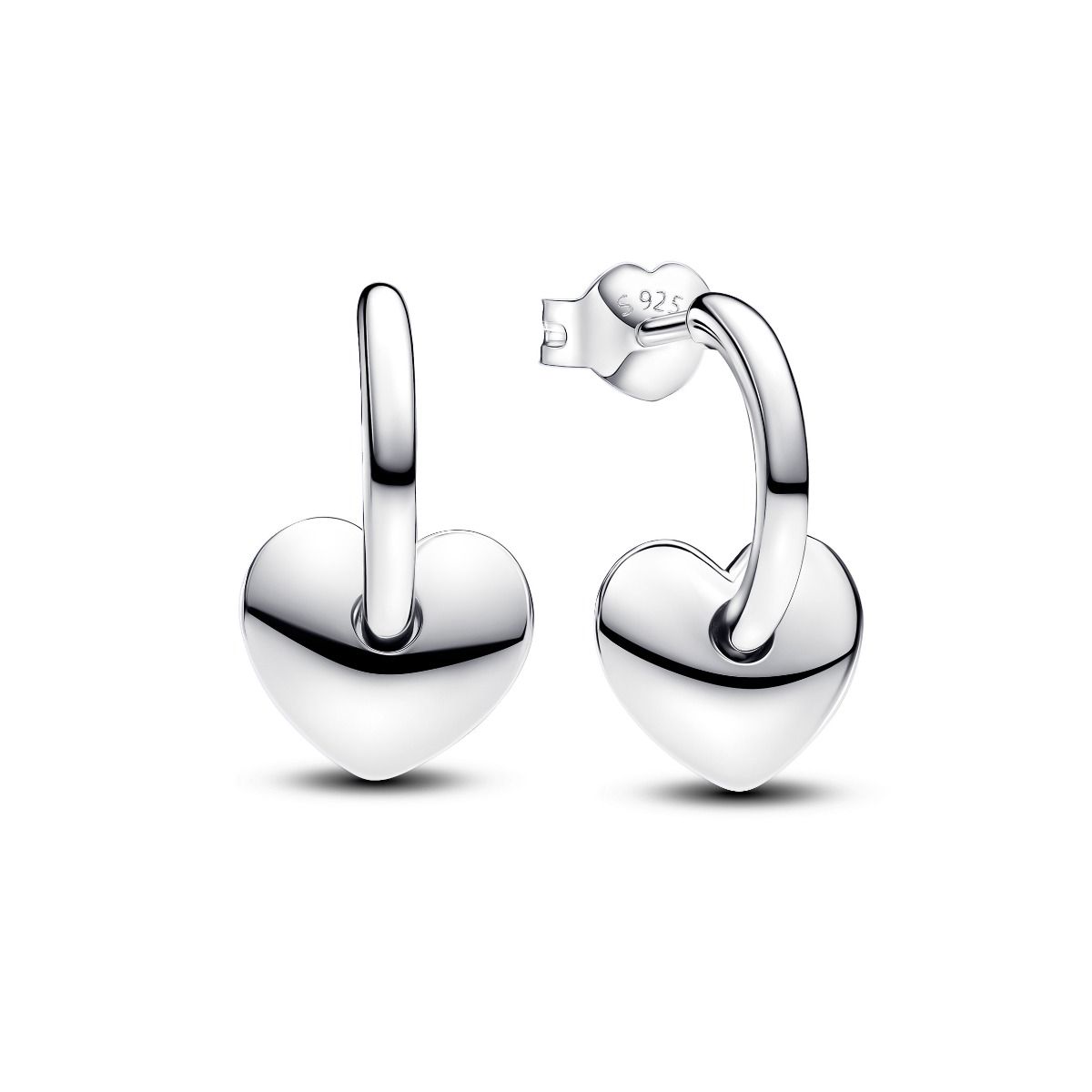  Heart Open Hoop Earrings