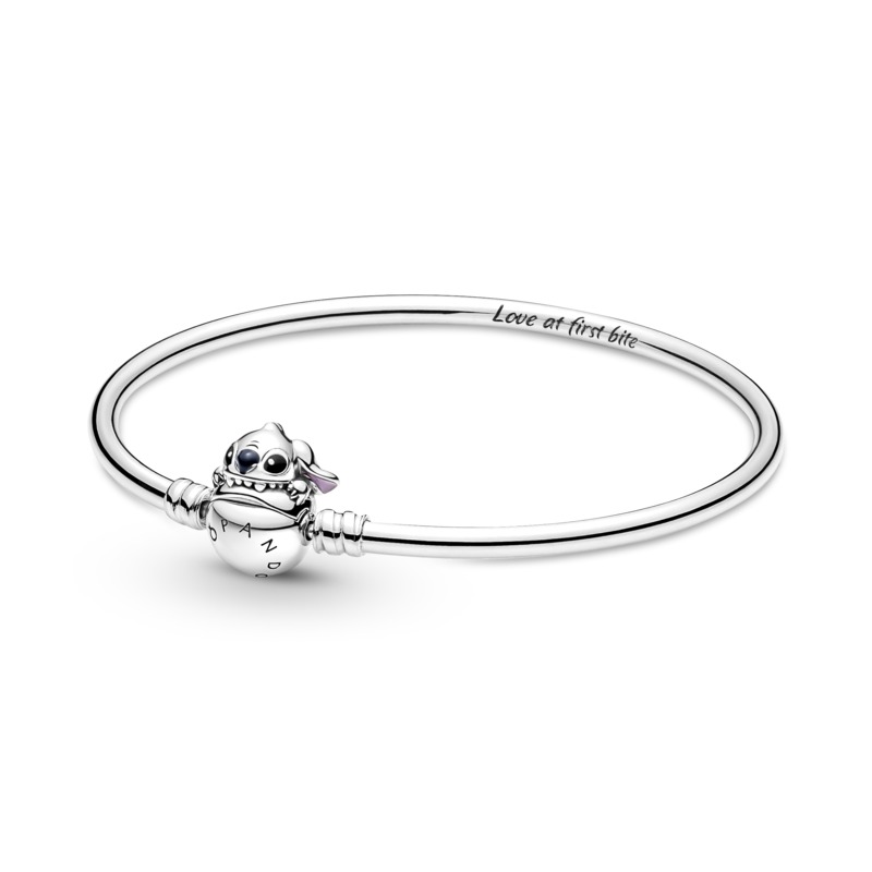 PANDORA Disney ばけ9点セット Pandora Moments Disney Stitch Biting Clasp Bangle - PandoraShop Online