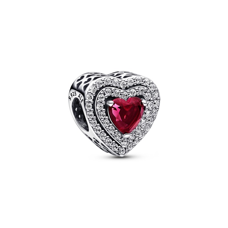 Sparkling Levelled Hearts Charm パンドラチャーム Sparkling Levelled Heart Charm - PandoraShop Online